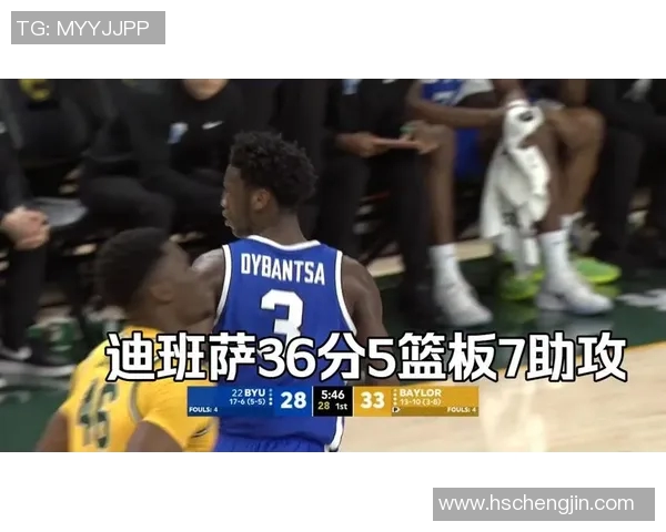 状元热门！迪班萨打满全场20投14中砍下36分7助 带队险胜贝勒大学